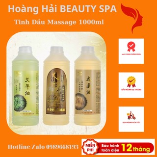 Tinh dầu ngải cứu, tinh dầu, gừng massage body chai 1000ml.