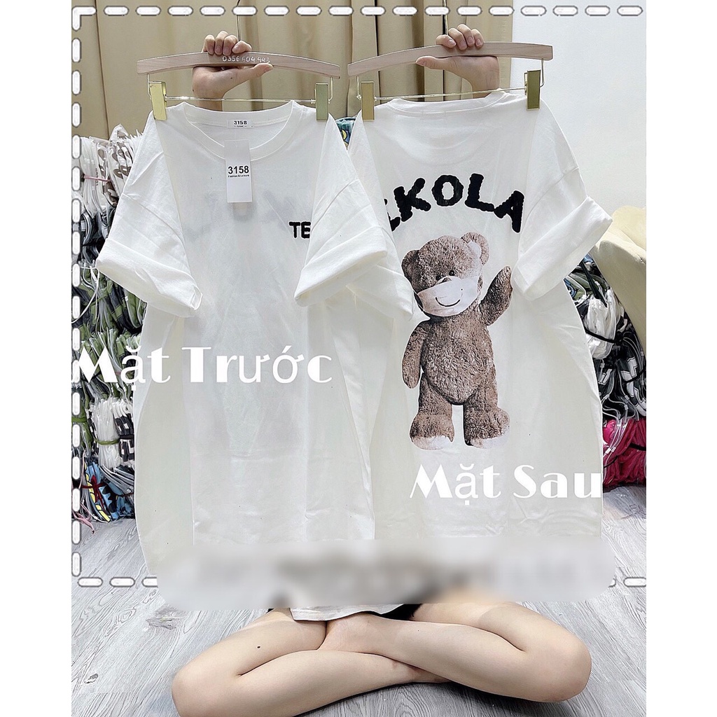 Áo phông teddy chất cotton su form rộng túi zip | BigBuy360 - bigbuy360.vn