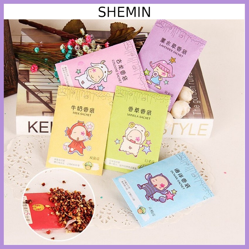 Túi thơm tủ quần áo mini 12 cung hoàng đạo - Túi thơm để tủ quần áo/ Giày dép/ Balo SHEMIN