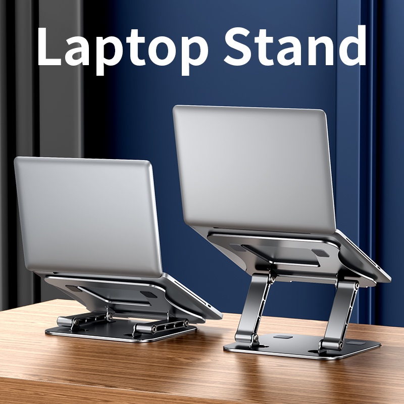 Đế tản nhiệt laptop, Mac cao cấp đúc CMC chất liệu Nhôm nguyên khối,Tản nhiệt chạm rỗng,Di động có thể gấp lại