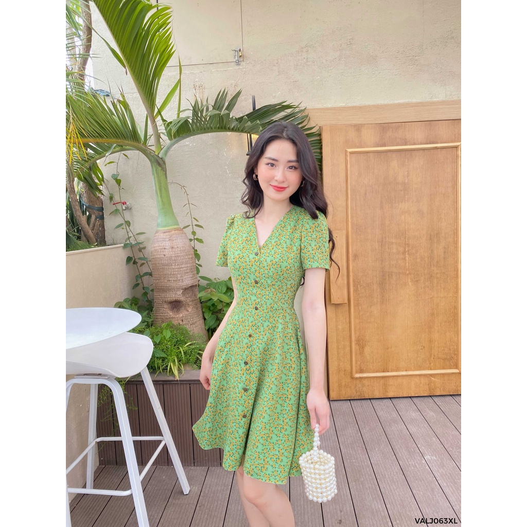 Váy xanh lá hoa nhí 1VALJ063XL Lep'