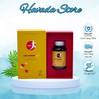 Viên uống nhân sâm cnd ginseng gold canada giúp tăng cường sức khoẻ hộp 60 viên