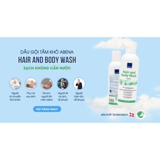 Dầu tắm gội khô Abena 200ml