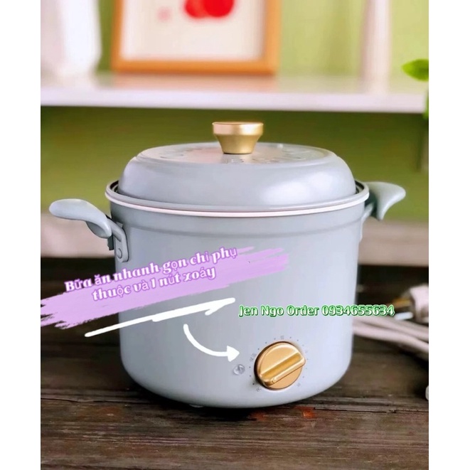 CHÍNH HÃNG- NỒI ĐIỆN ĐA NĂNG BRUNO 1,5L- BH 6 THÁNG