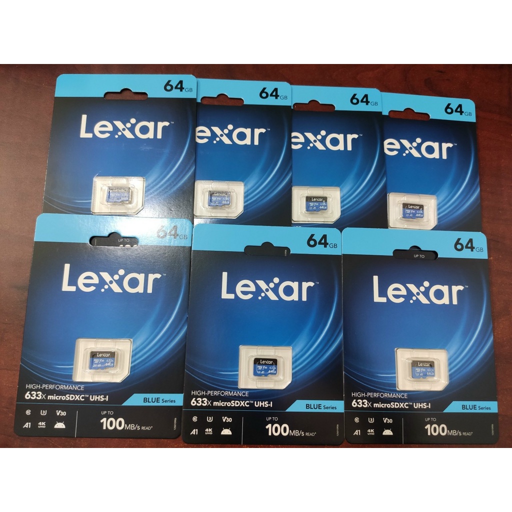 Thẻ nhớ 32G/64G/128G chính hãng của các hãng Sandisk/Hikvision/Lexar/Dahua/Kbvision