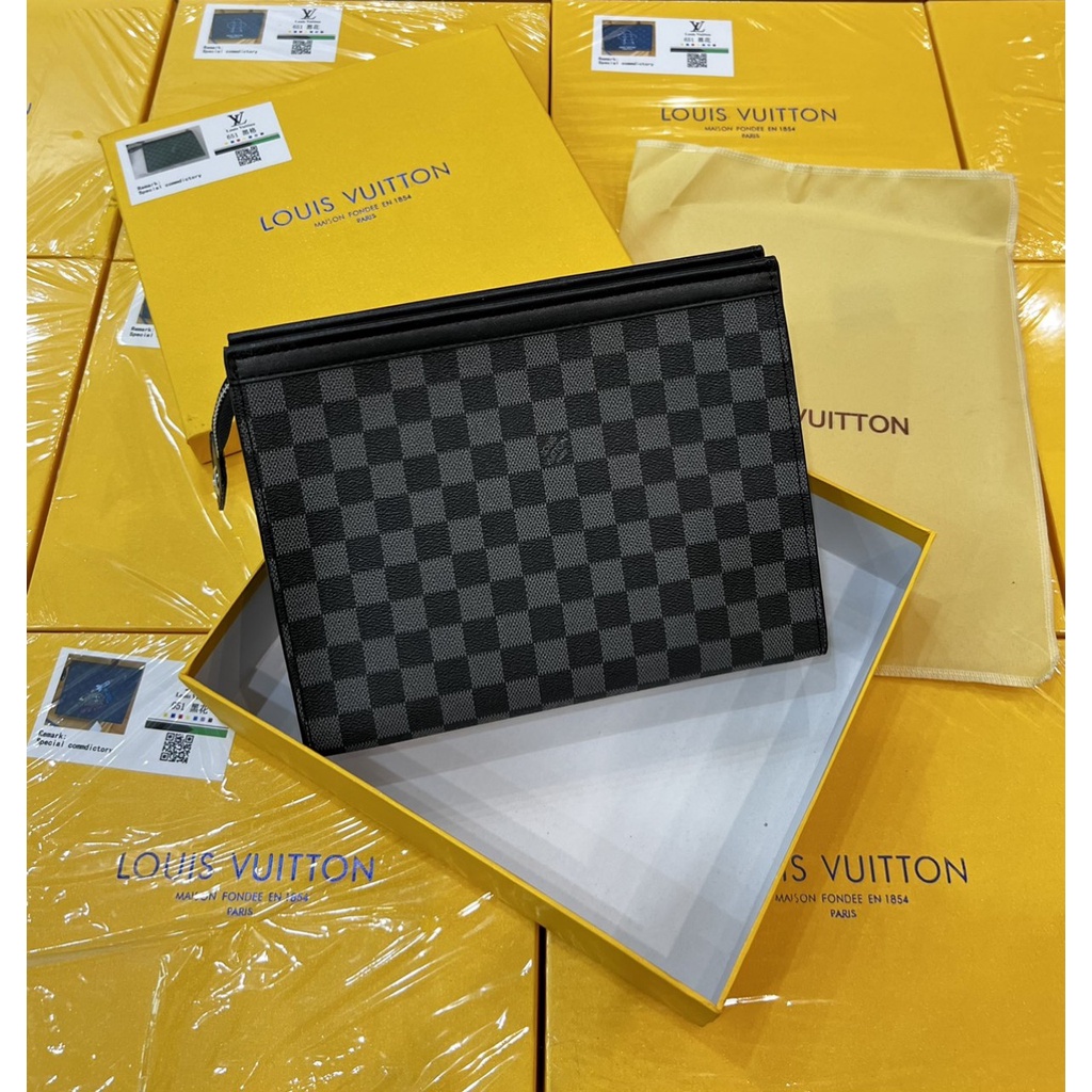 Ví  cầm tay nam cao cấp - Ví kẹp nách nam  LV01