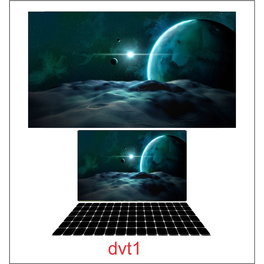 Tranh Decal Dán Hồ Cá Thủy Sinh Vũ Trụ Nhiều Kích Thước Decalquality.store