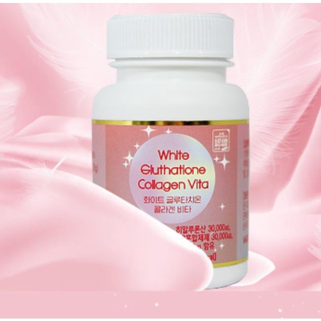 Viên uống trắng da tổng hợp White Glutathione Collagen Vita Hộp 60 viên - Hồi sinh làn da tươi trẻ khỏe