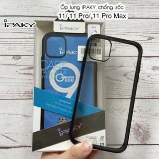 Ốp lưng ipaky iphone 11/ 11 pro/ 11 pro max - mặt lưng trong, viền màu mỏng