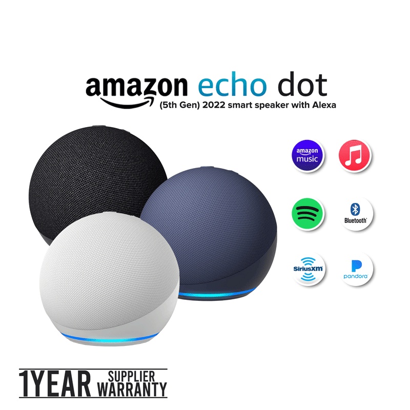 Loa thông minh Amazon Echo Dot (5th Gen, 2022 release) Chính hãng Mới 100% Nguyên Seal