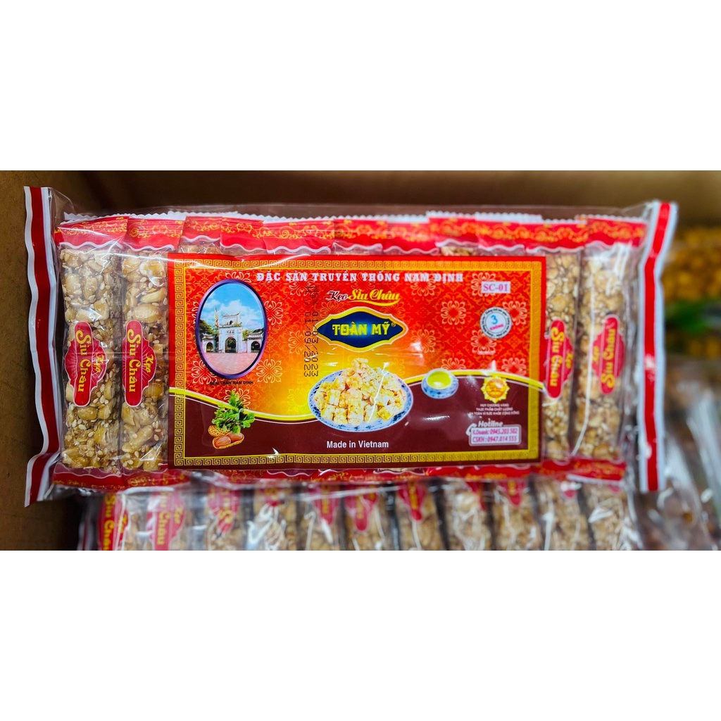 Kẹo sìu châu Toàn Mỹ gói 130g/ hộp 320g