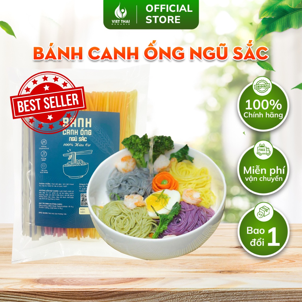 Bánh Canh Ngũ Sắc 100% Hữu Cơ Giảm Cân Ăn Kiêng Thực Dưỡng Eat Clean Siêu Ngon Việt Thái Organic