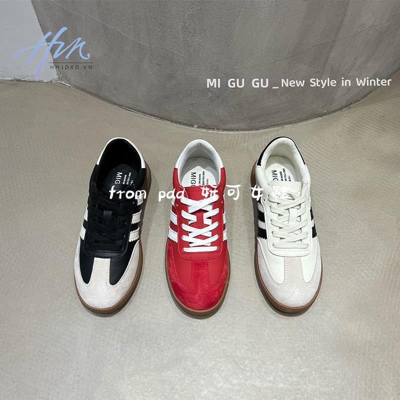 Giày Thể Thao Da Mềm Đế Bằng Thời Trang Mùa Xuân 2023 Cho Nữ