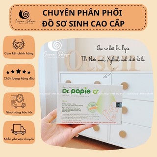[xỏ ngón tay] GẠC RƠ LƯỠI/tưa lưỡi/gạt rơ lưỡi Dr.Papie CHO BÉ có dịch chiết lá hẹ, nước muối, xylitol sẵn