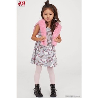 Đầm cotton bé gái Hm auth vợt sale