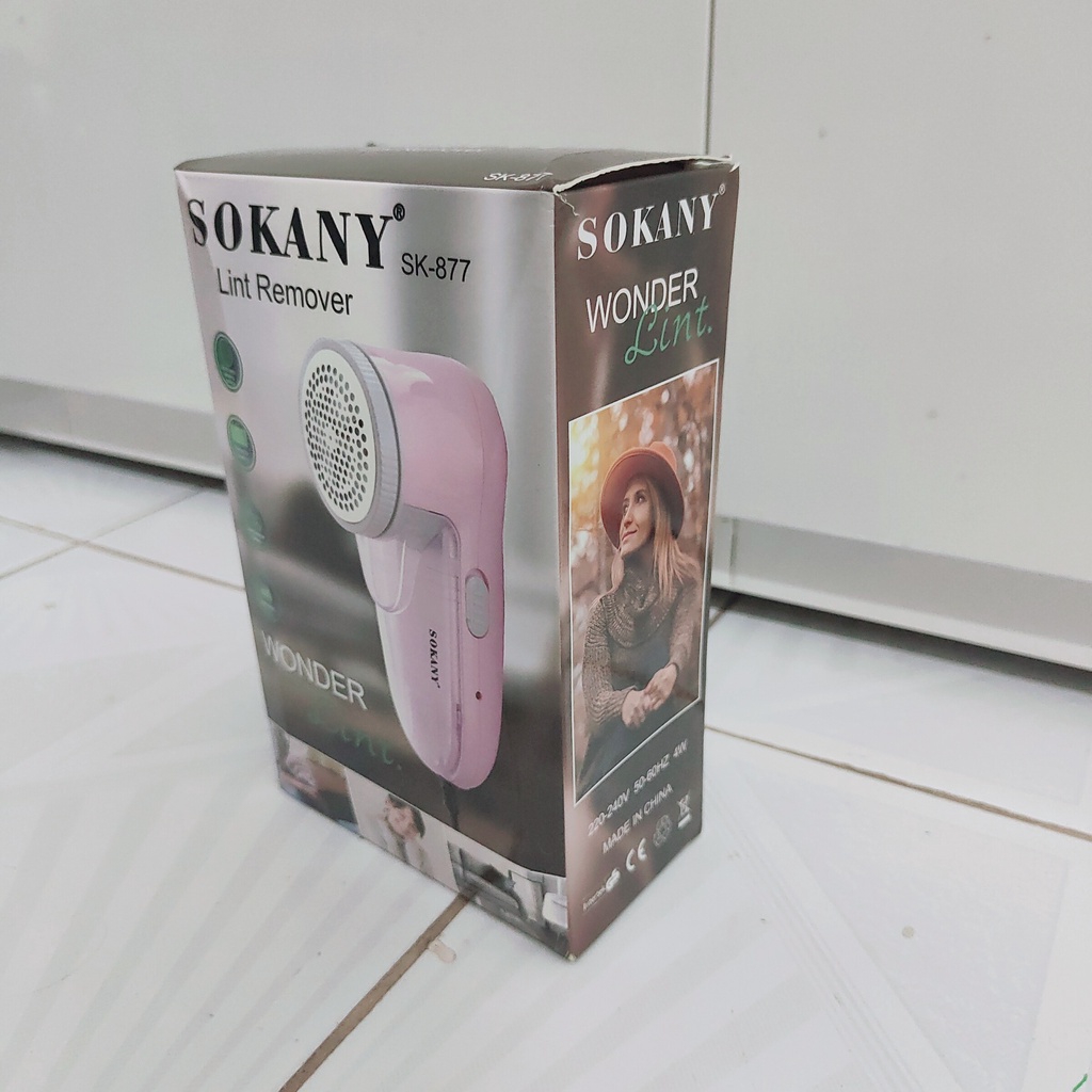 Máy cắt lông xù quần áo mini SOKANY SK877 dùng điện cắt siêu bén siêu bền tiện lợi - T2K Shop