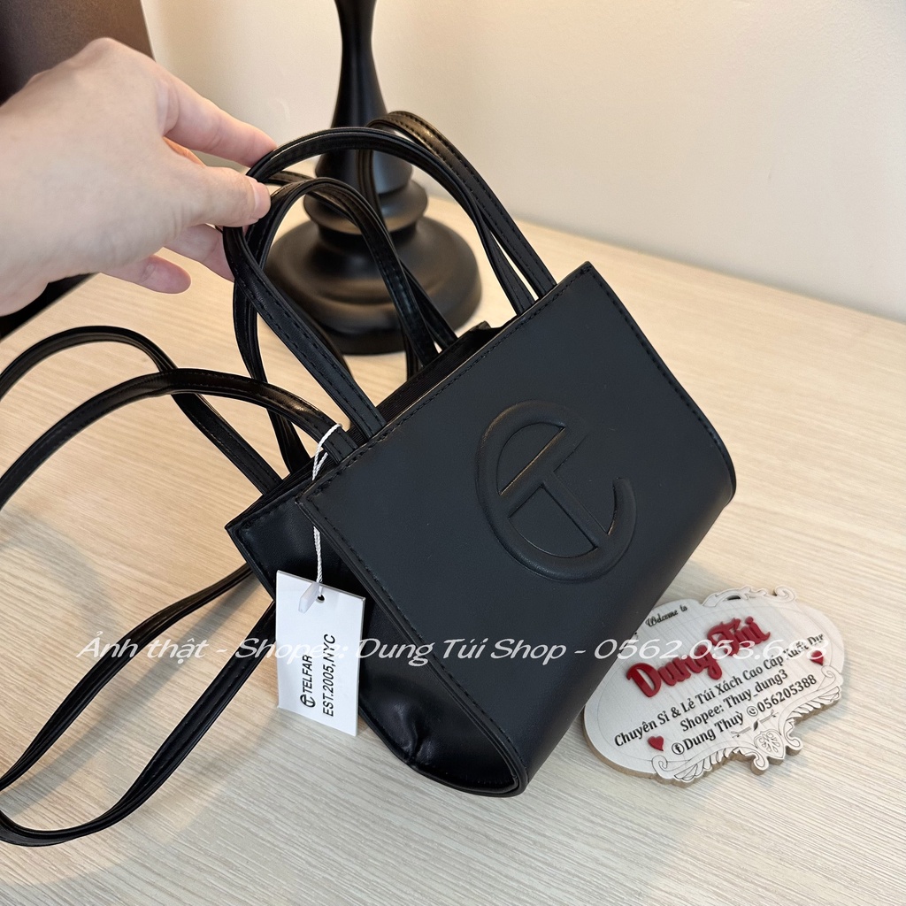 Túi nữ quai xách + đeo chéo size 17 da trơn mềm full màu