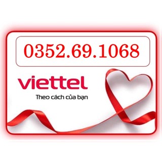 Sim phong thủy Viettel số đẹp trả trước, sim phong thủy 1068