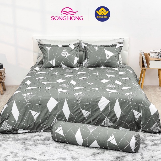 Vỏ gối ôm Sông Hồng Basic cotton 38x100