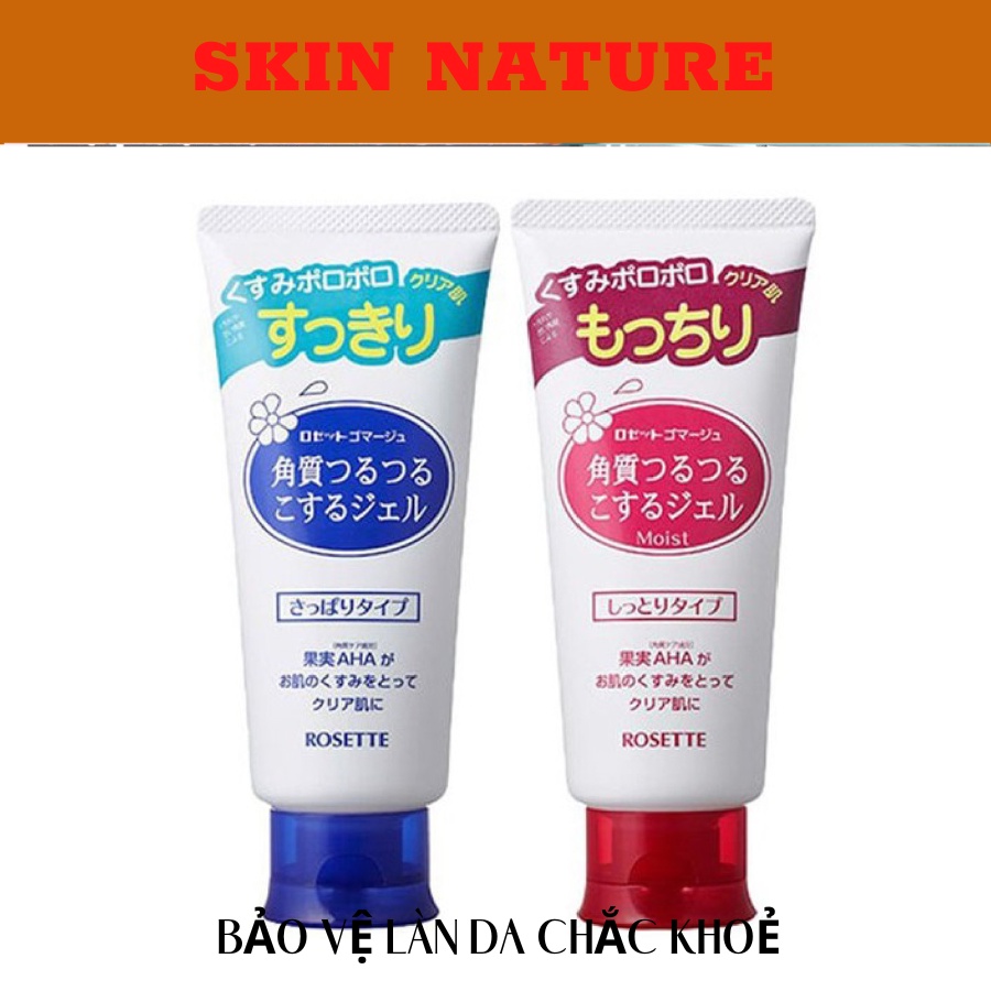 Tẩy da chết Rosette Nhật Bản, peeling gel Nhật Bản 120g, gel tẩy tế bào chết cho da mặt