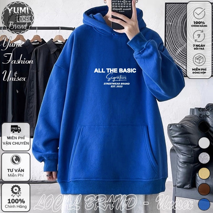 Áo Hoodie AllTheBasic Local Brand Unisex nỉ bông cao cấp dày - Áo Khoác Nỉ Form Rộng