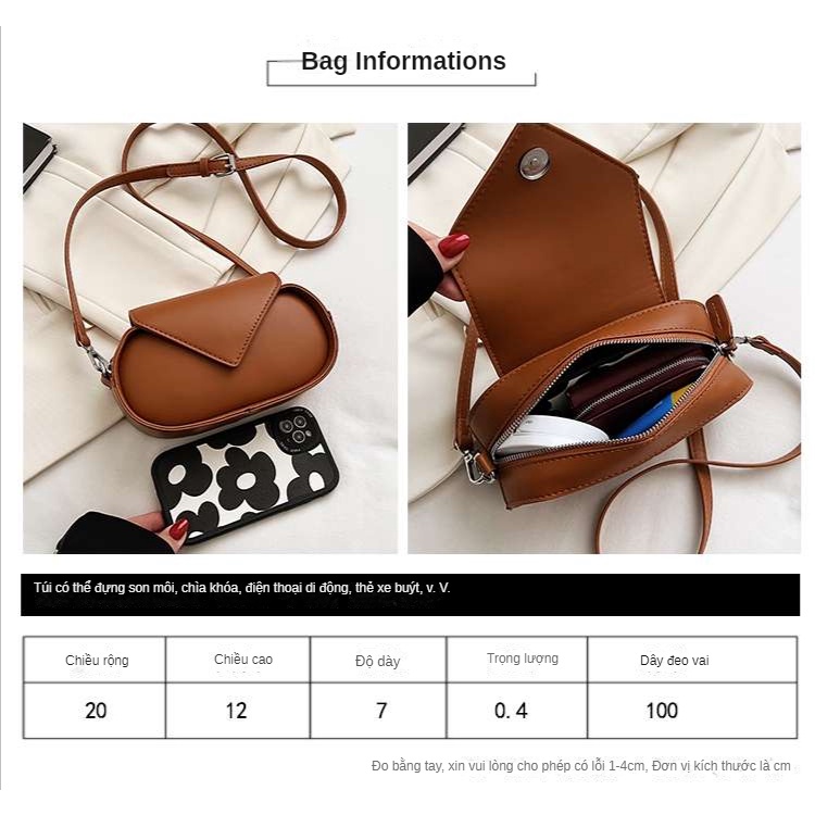 Túi Đeo Chéo Phong Cách Mới 2023 Dễ Phối Đồ Thời Trang Xuân Hè Cho Nữ FT7349