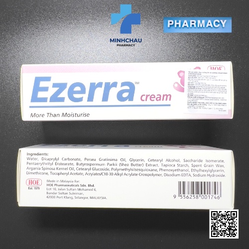 Ezerra 25g Kem bôi giảm chàm, khô da, ngứa, kích ứng da.