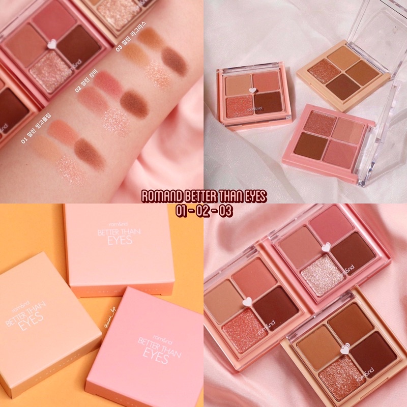 Bảng Phấn Mắt 4 Ô Romand Better Than Eyes 6.5g