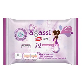 Khăn giấy ướt Agassi 10 tờ