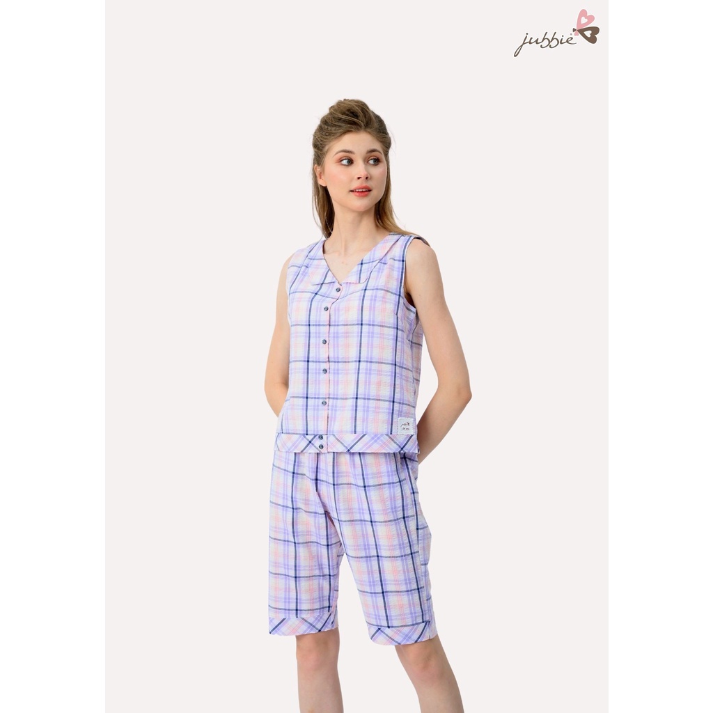 Bộ sát nách lửng trên gối mặc nhà mùa Hè Jubbie 2273