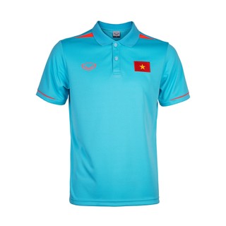 Áo polo di chuyển ĐTVN 2023 Xanh Da trời Chính hãng Grand Sport