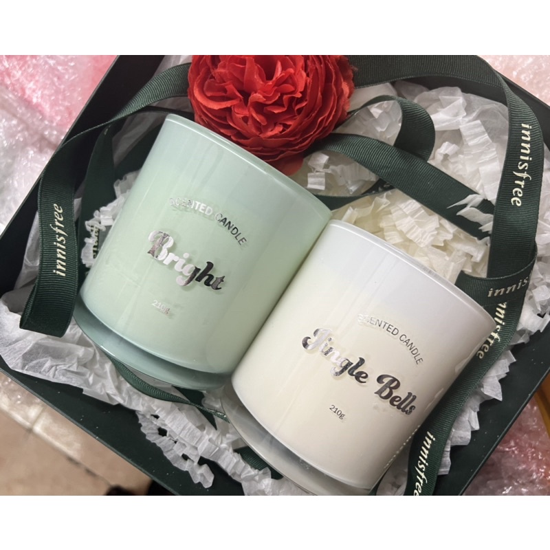 Nến thơm VNXK màu xanh trắng