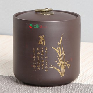 Hũ đựng trà tử sa 4 mẫu tứ quý giao mẫu ngẫu nhiên