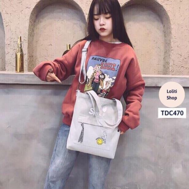 Túi đeo chéo, Túi Tote Hàn Quốc LOLITI TDC470