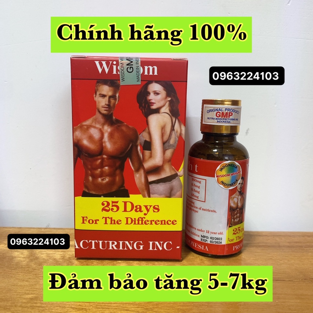 5 hộp 𝐓𝐇𝐔𝐎̂́𝐂 𝐓𝐀̆𝐍𝐆 𝐂𝐀̂𝐍 𝐖𝐄𝐈𝐆𝐇𝐓 WISDOM