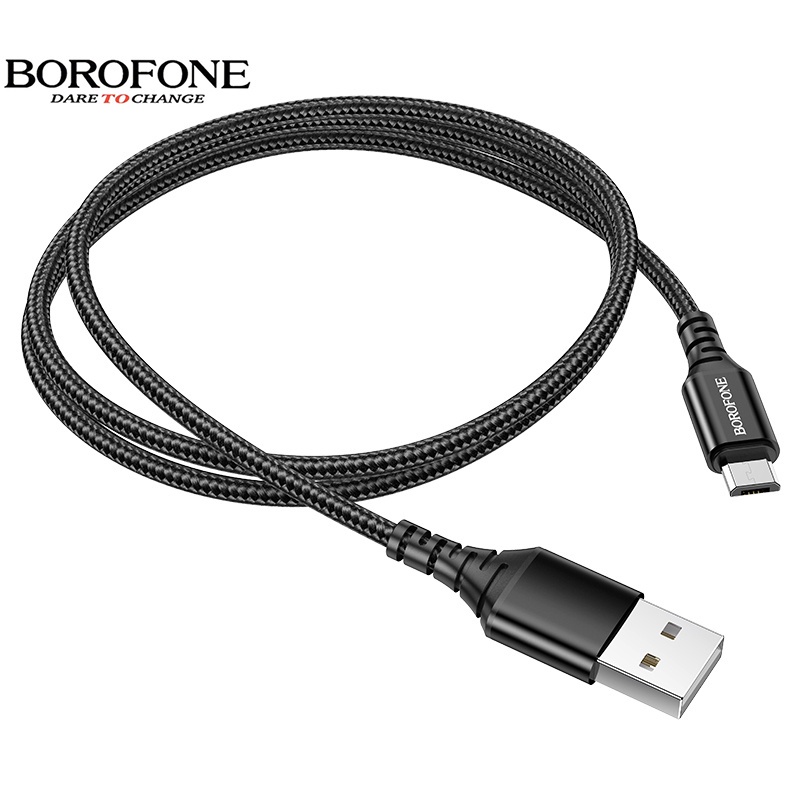 Dây Sạc Nhanh Micro, TypeC, I.P BX54 Bọc Dù Chính Hãng, Cáp Sạc 2.4A Borofone Bảo Hành 12 Tháng