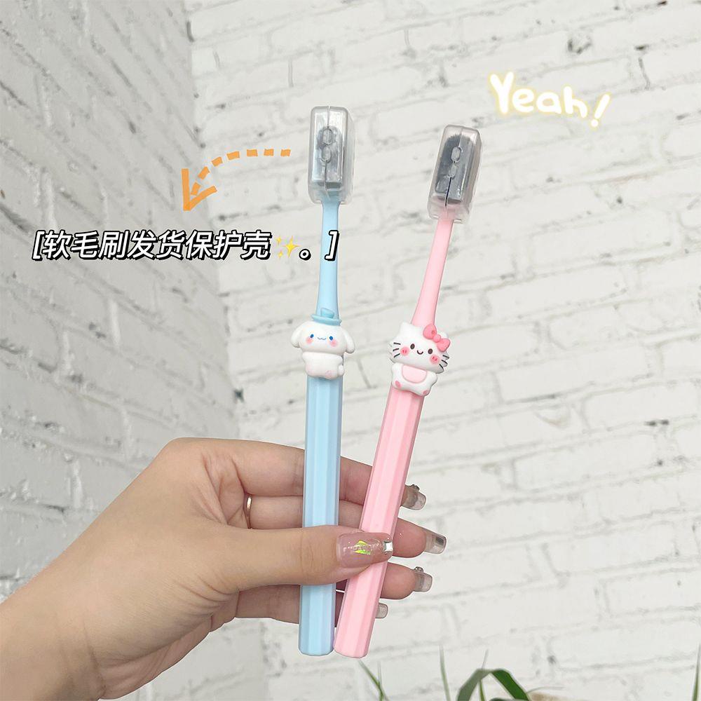 SANRIO Bàn Chải Đánh Răng Lông Mềm Hình Chú Chó cinnamon Dễ Thương Cho Cặp Đôi