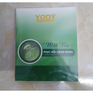 Mặt nạ phục hồi căng bóng Yody White Phương Anh - hộp 5 miếng x 30gr