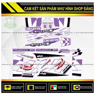TEM RỜI SATRIA 2000 MẪU CỜ PHỐI TÍM TRẮNG