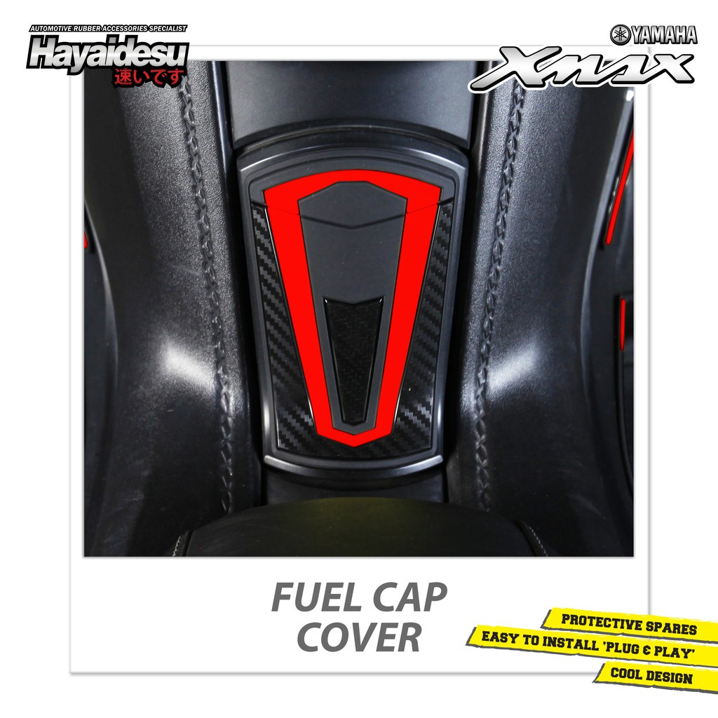 Cao su chống trầy Hayaidesu ốp nắp xăng XMAX300 2022 - 2023