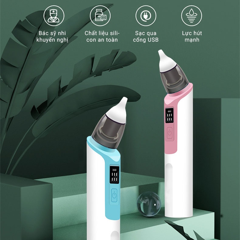 Máy hút mũi cho bé sơ sinh Mom Mama - Sản phẩm được Bác Sỹ Nhi khuyên dùng - An toàn tuyệt đối cho bé - 6 chế độ hút