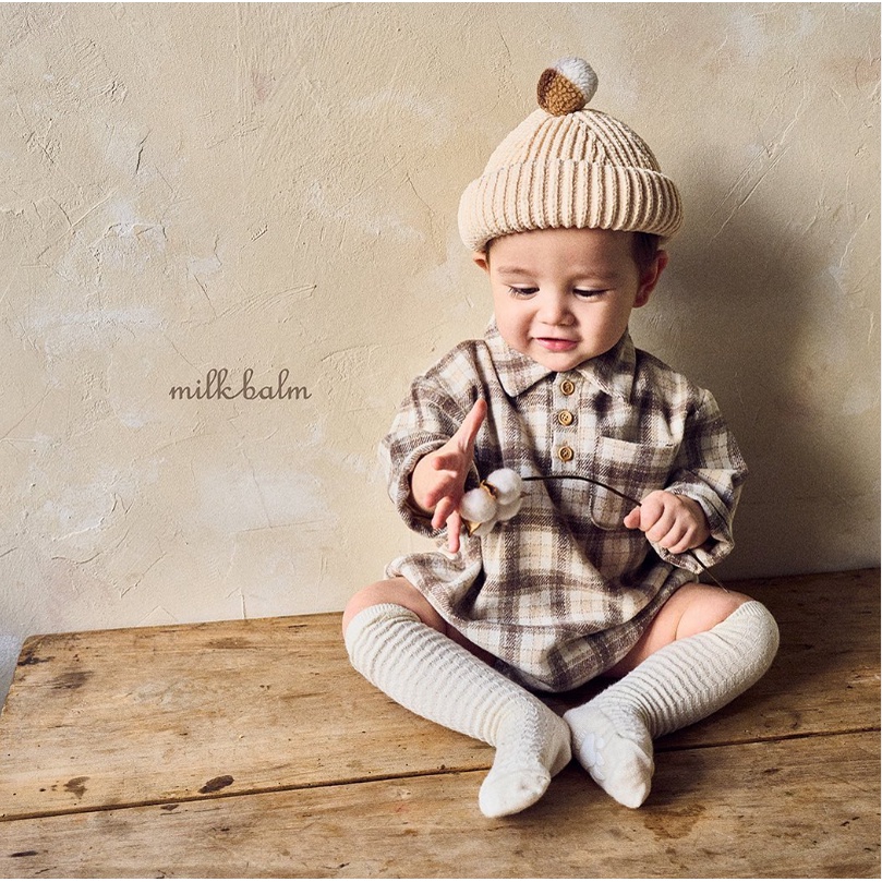 Suit cài cúc đũng MILKBALM made in Korea mùa thu đông cho bé từ 7-13kg thời trang trẻ em BABYKOREA