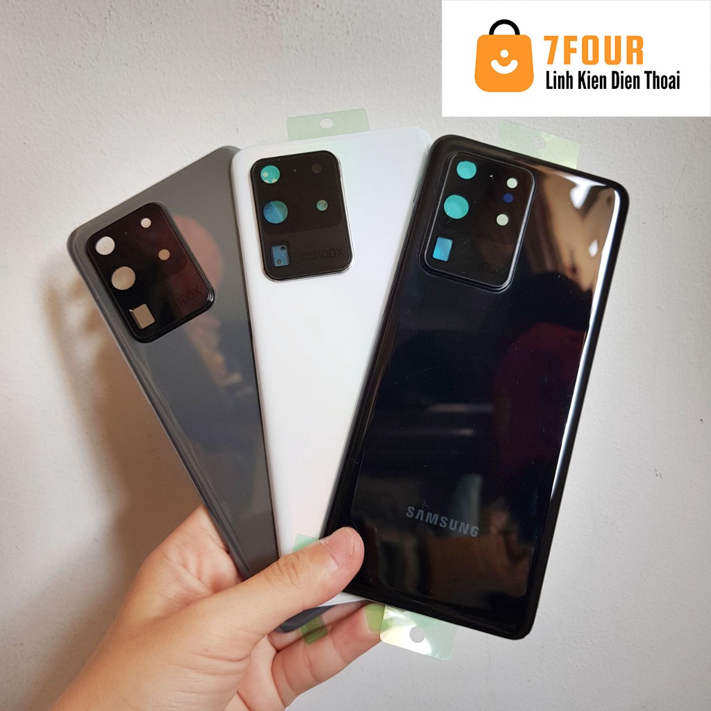 Nắp lưng Samsung S20 Ultra có kính camera và keo dán - 7Four
