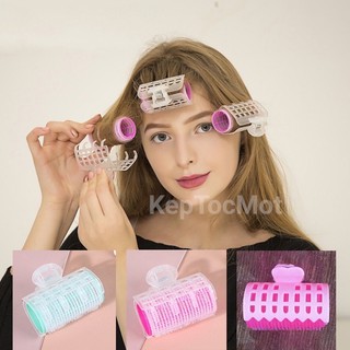 Lô cuốn tóc tự dính có kẹp chắc chắn 2in1