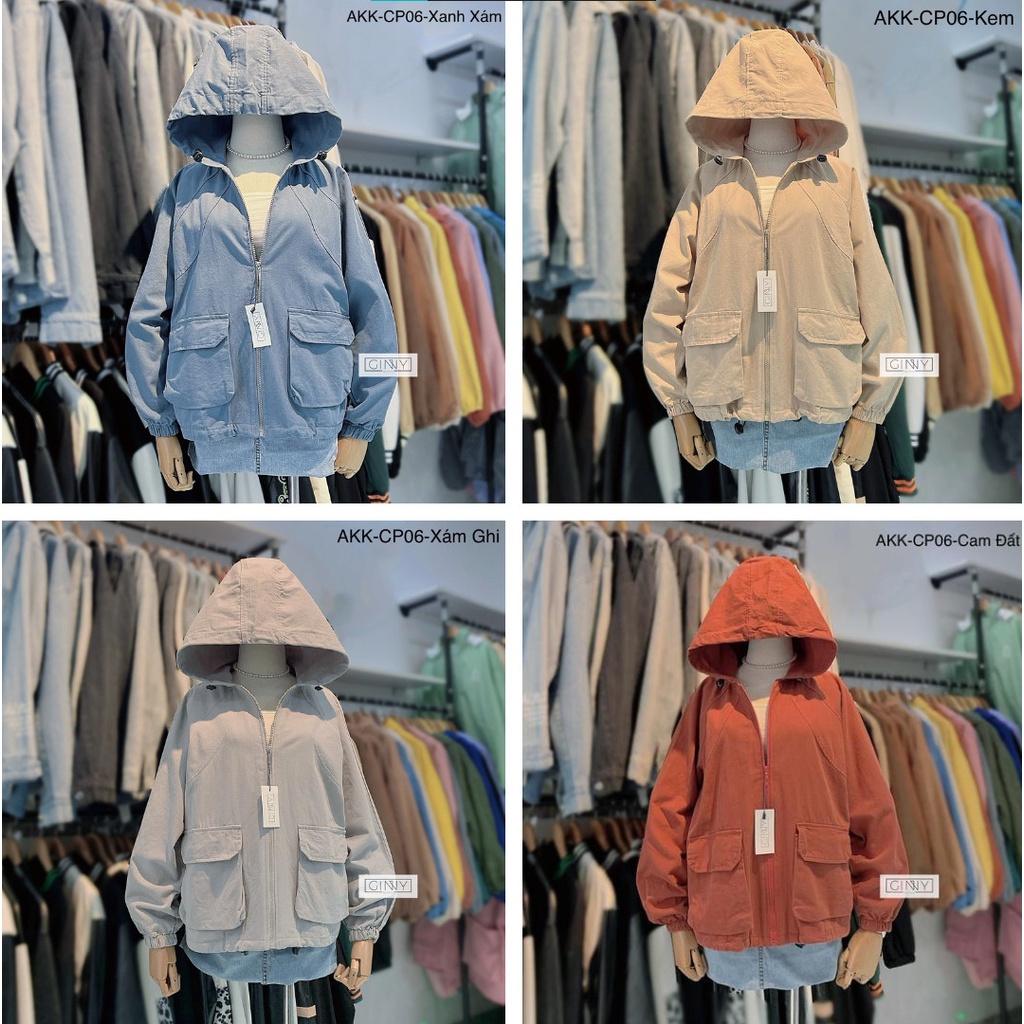 ÁO KHOÁC KAKI MOCA_áo khoác chống nắng_hình ảnh shop tự chụp