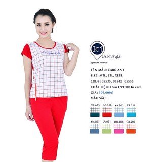 Đồ bộ mặc nhà quần lửng Gia Hồi size M