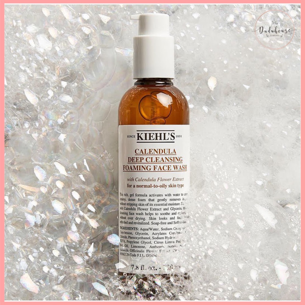 Sữa rửa mặt hoa cúc Kiehl’s Calendula Deep Cleansing Foaming 230ml