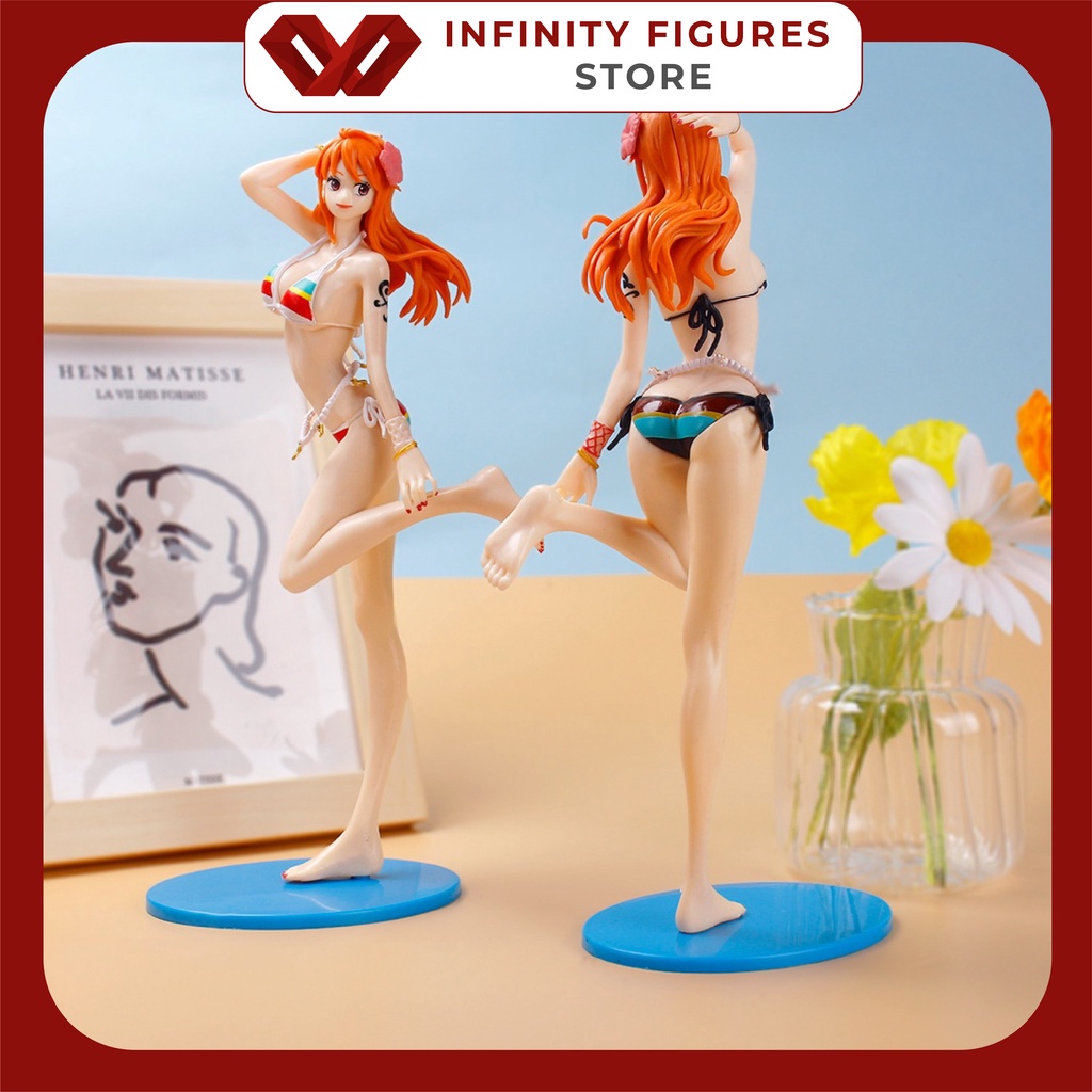 Mô hình nhân vật Nami bikino sexy girl 24cm, figure anime one piece đồ chơi để bàn decor trang trí làm quà tặng