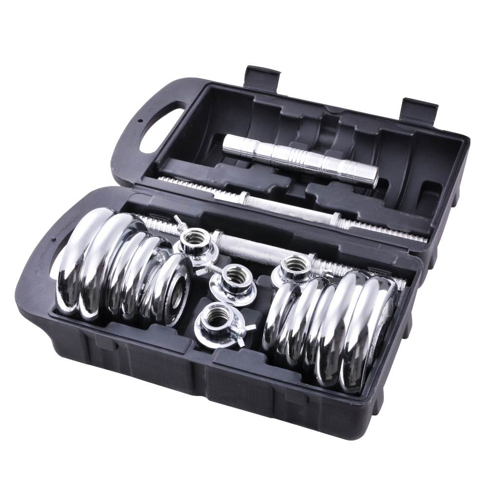 OneTwoFit tạ tập tay barbell Barbell Dumbbell  Weight 20kg +30cm Barbell bar Bộ đĩa tạ tập gym 20kg OT010