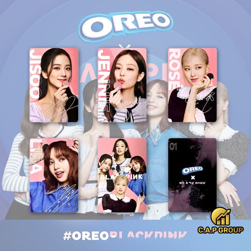 Thẻ Lomo card BlackPink bo góc OREO Album Thần Tượng Kpop